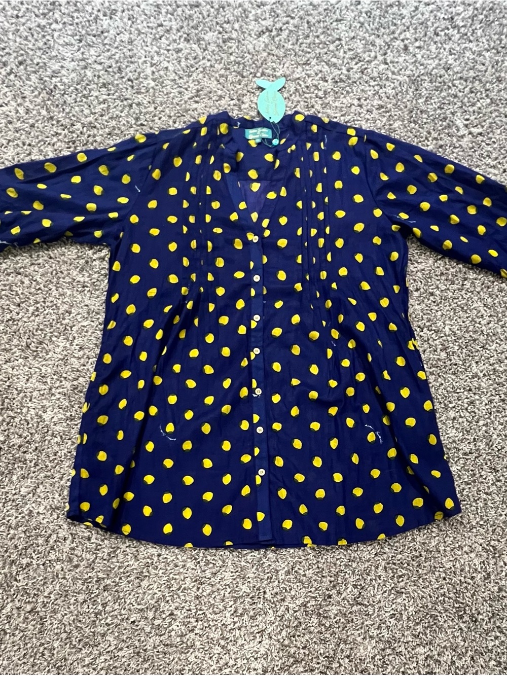 Antica Sartoria by Giacomo Cinque Purple Lemon Print Tunic